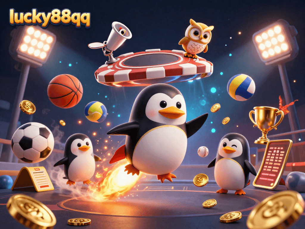Bet on exciting matches with the lucky88qq penguin at the casino space station!