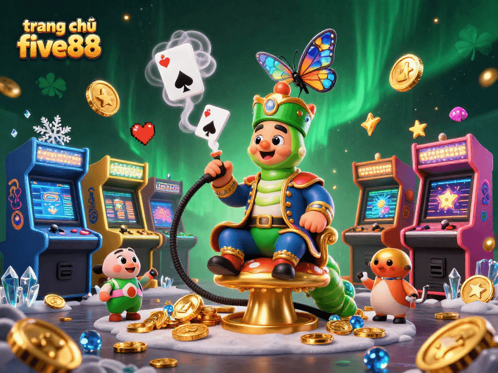 Experience winning strategies at trang chủ five88 with vibrant gaming excitement illustrated in 3D.