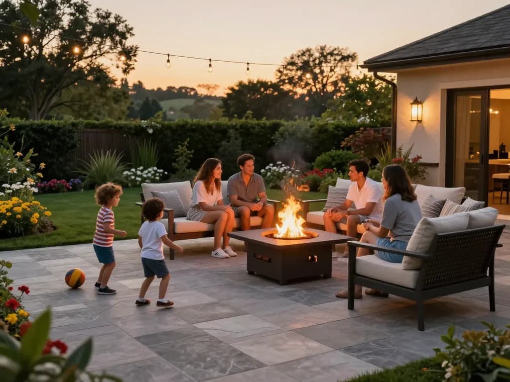Paver companies near me create elegant outdoor spaces for family gatherings and enjoyment.