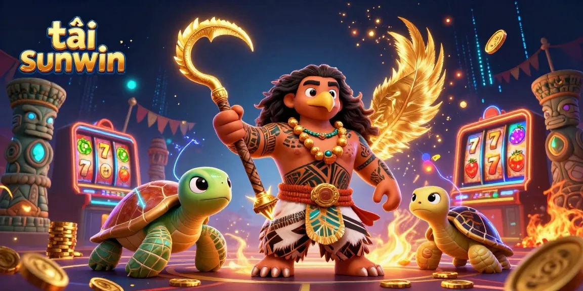 Engage in exciting gameplay with tải sunwin in a vibrant casino setting showcasing animated characters and bonus symbols.