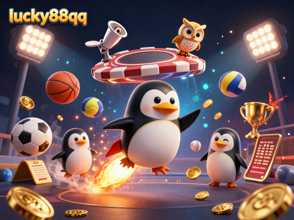 Bet on exciting matches with the lucky88qq penguin at the casino space station!