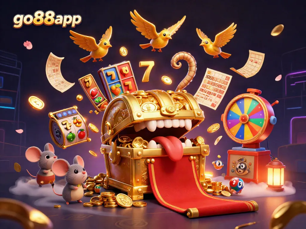 Experience the vibrant go88app gameplay with dynamic treasures and colorful slot elements.