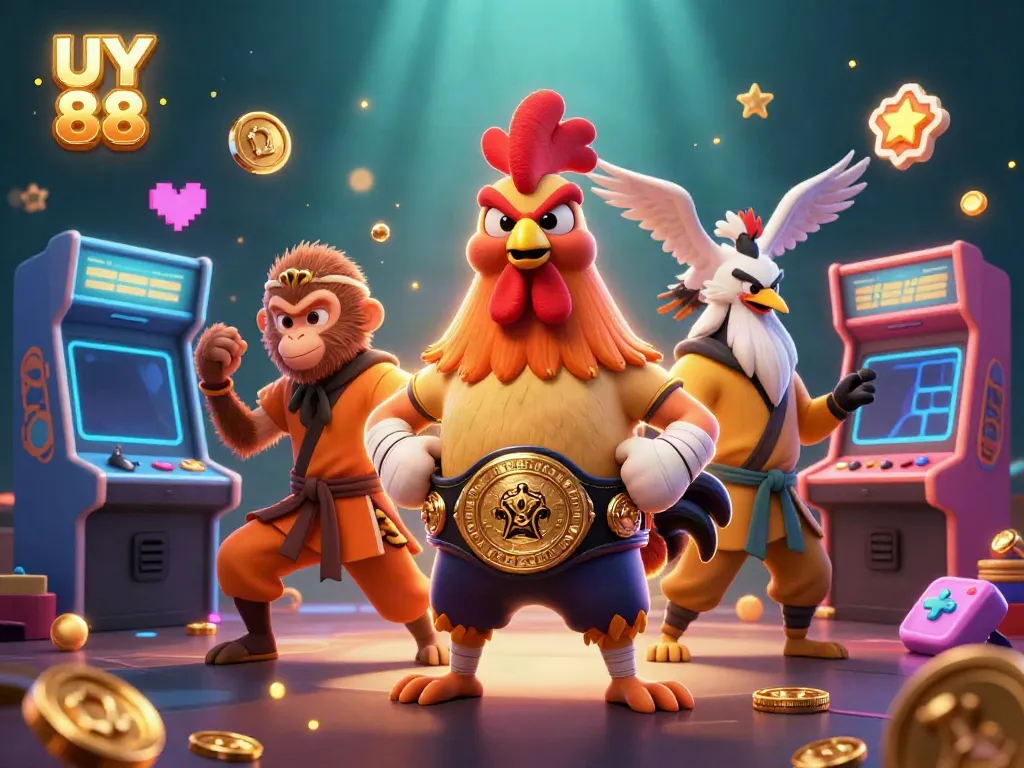 Experience the thrilling world of UY 88 with vibrant characters and dynamic gaming elements.