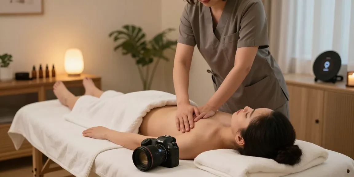 Relaxing 안산출장안마 service with a therapist in a cozy home setting