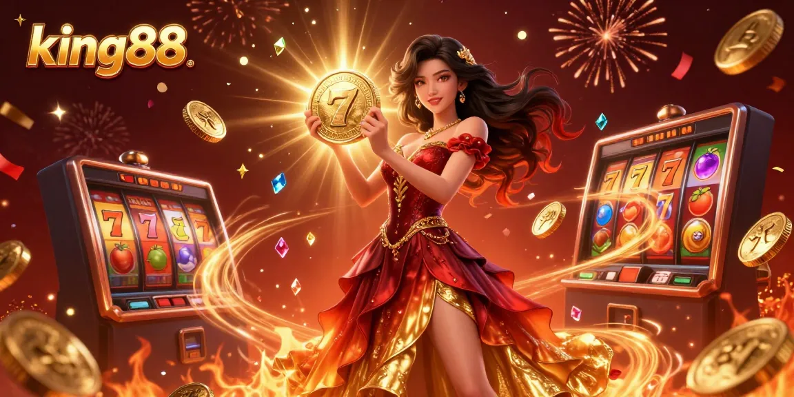 Engage with king88's vibrant gaming experience featuring dynamic slot elements and golden rewards.