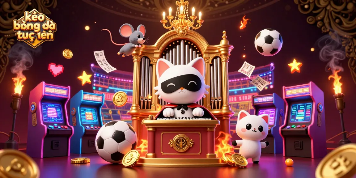 Engage with kèo bóng đá trực tuyến through exciting scenes of betting slips and soccer balls in action.
