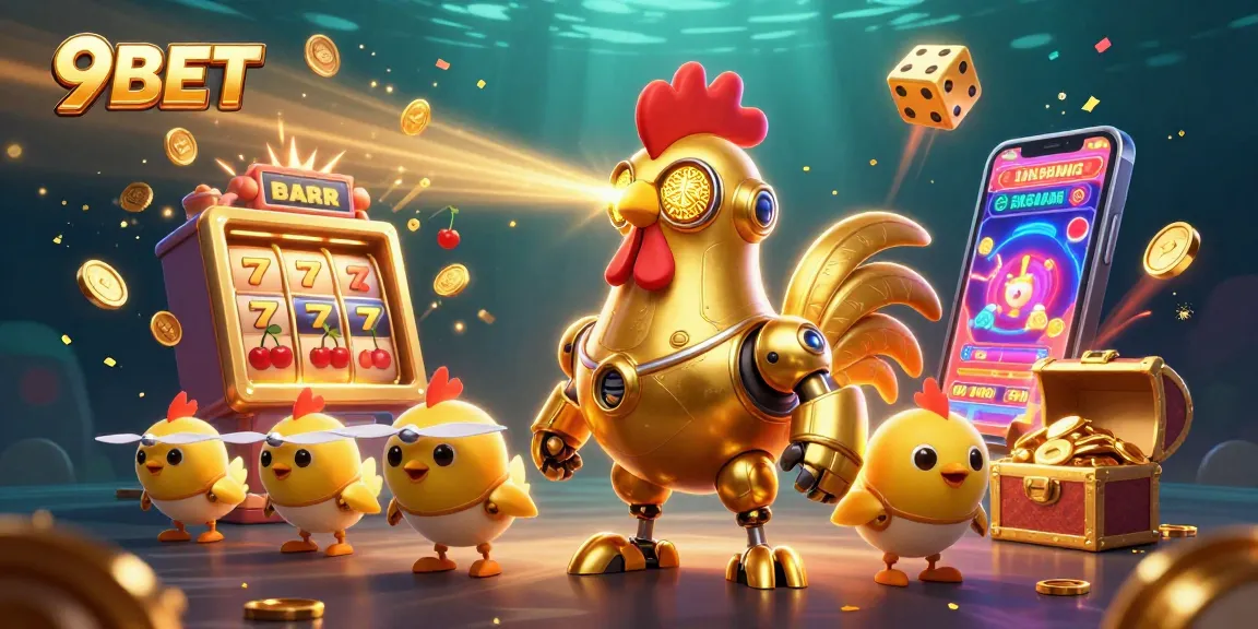 Win big with 9BET at a vibrant online casino featuring colorful games and a jackpot!