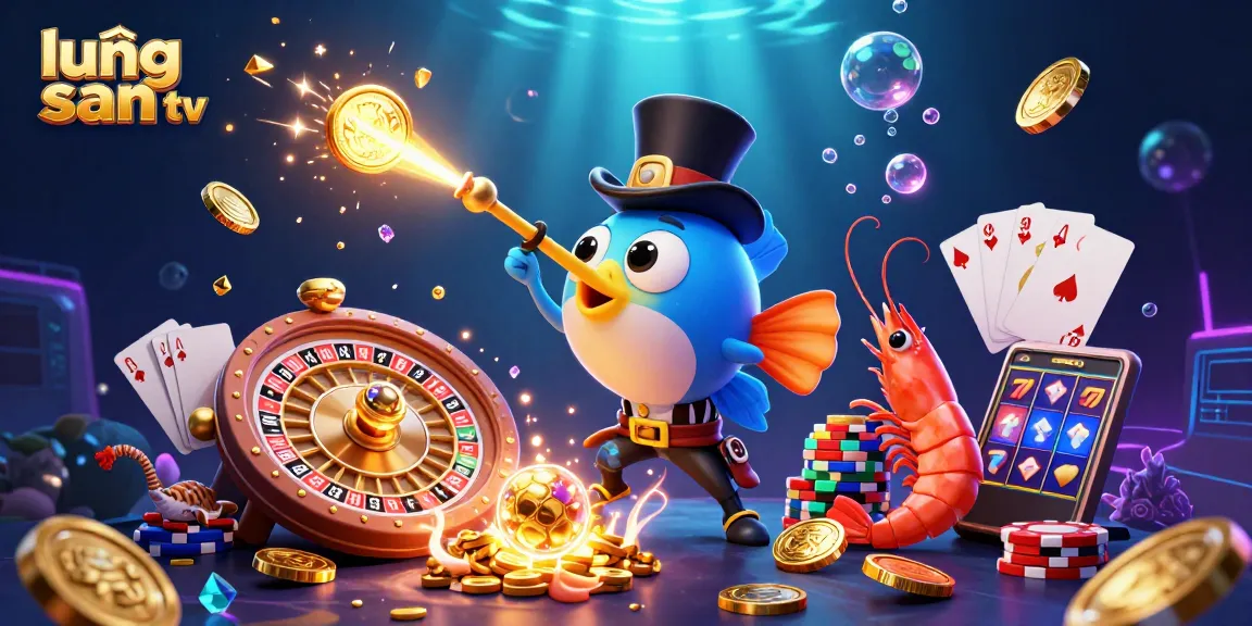Engage in thrilling gameplay with lương sơn tv featuring animated casino characters amid cascading coins.