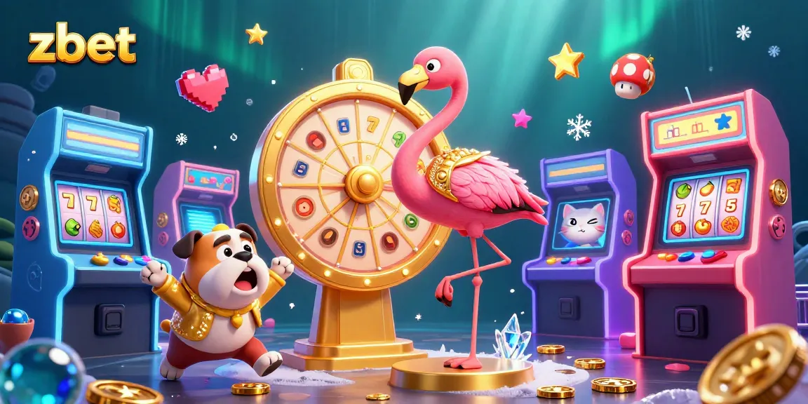 Experience thrilling gameplay at zbet, featuring vibrant casino scenes and exciting prizes.