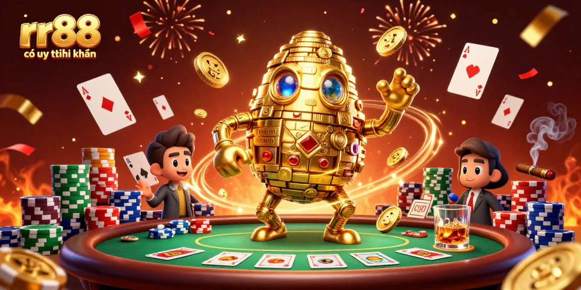 Experience the thrilling atmosphere of rr88 có uy tín không with a lively casino scene full of poker chips, exciting games, and vibrant energy.