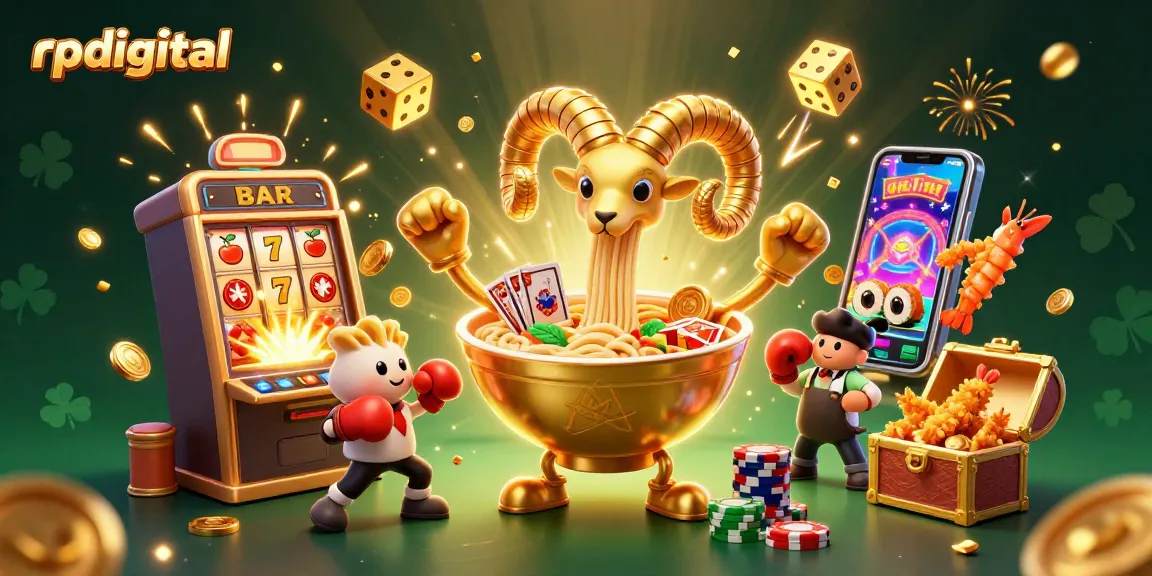 rpdigital enriches the casino scene with a vibrant 3D illustration of quirky characters and exciting game elements