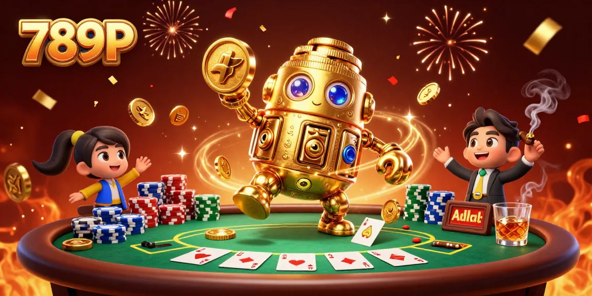 Experience thrilling gameplay at 789P, featuring a dynamic gold golem and poker elements.