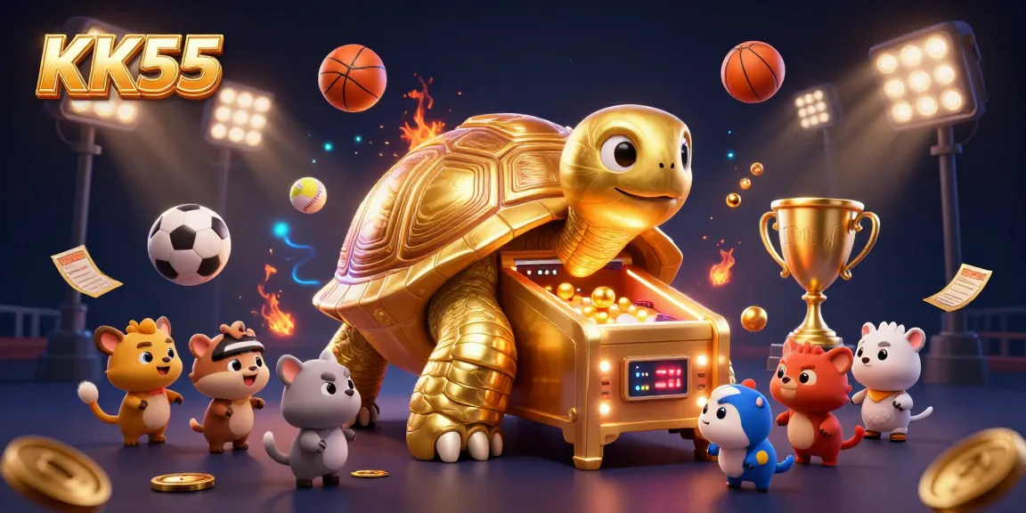 Experience the thrill of wagering at KK55's vibrant pinball casino, featuring exciting 3D sports elements.