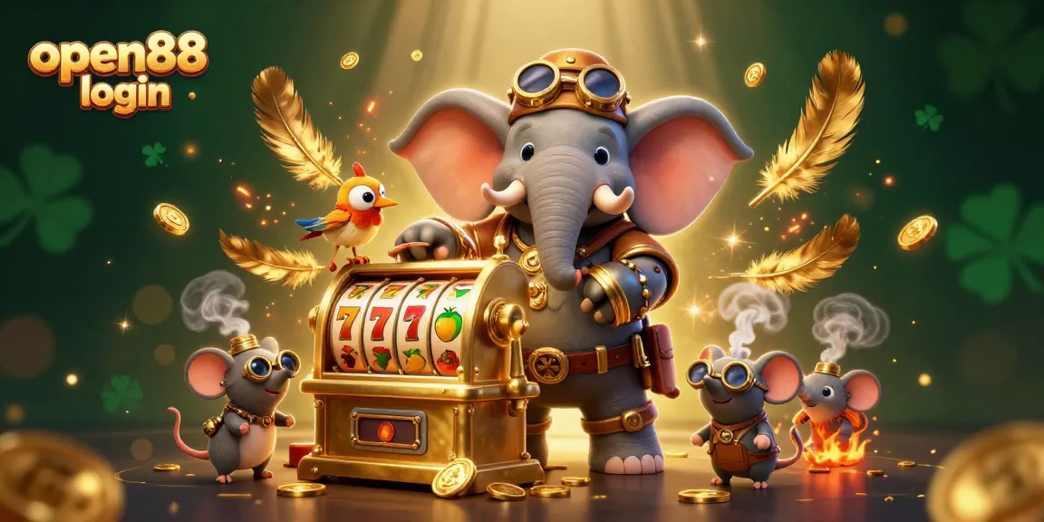 Engage with the open88 login experience, featuring a steampunk nature-themed slots adventure