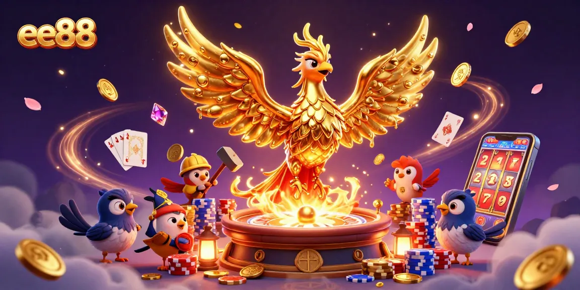 Experience the thrill of ee88 with molten gold phoenix and captivating casino elements.